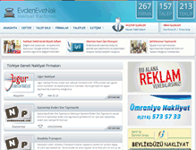 Tablet Screenshot of evdenevenak.com